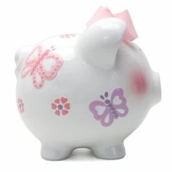 Cheap 😍 CHILD TO CHERISH CERAMIC PIGGY BANK BUTTERFLY 🎁 -YOKIDOO SALES child to cherish ceramic piggy bank butterfly 3
