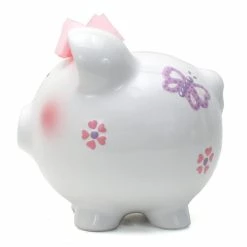 Cheap 😍 CHILD TO CHERISH CERAMIC PIGGY BANK BUTTERFLY 🎁 -YOKIDOO SALES child to cherish ceramic piggy bank butterfly 4