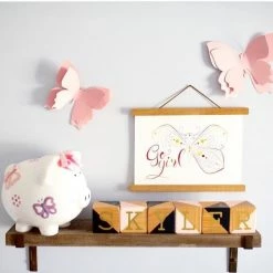 Cheap 😍 CHILD TO CHERISH CERAMIC PIGGY BANK BUTTERFLY 🎁 -YOKIDOO SALES child to cherish ceramic piggy bank butterfly 5