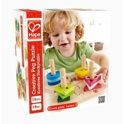 Budget 👍 HAPE CREATIVE PEG PUZZLE 🌟