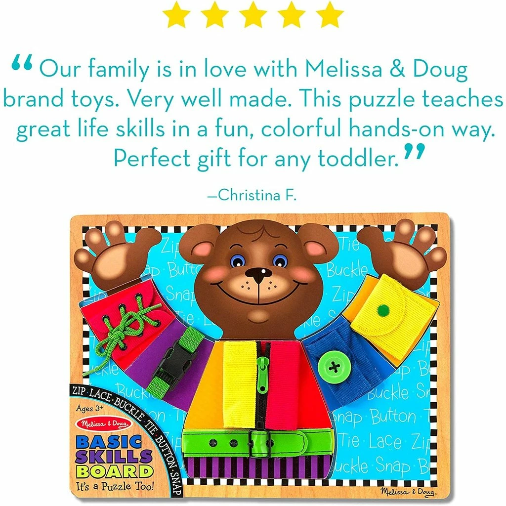 Best reviews of π MELISSA AND DOUG BASIC SKILLS BOARD 𧨠5 Best reviews of π MELISSA AND DOUG BASIC SKILLS BOARD 𧨠- Image 5