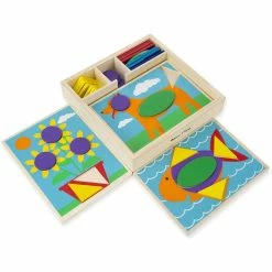 Buy 😉 MELISSA AND DOUG BEGINNER PATTERN BLOCKS 🎁 -YOKIDOO SALES melissa and doug beginner pattern blocks 3
