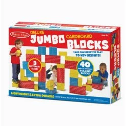 Buy 👏 MELISSA AND DOUG DELUXE JUMBO CARDBOARD BLOCKS 👏