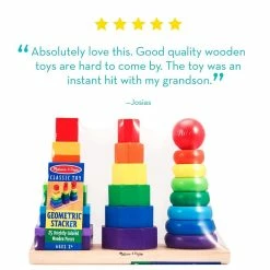 Cheap 😉 MELISSA AND DOUG GEOMETRIC STACKER* 🎁