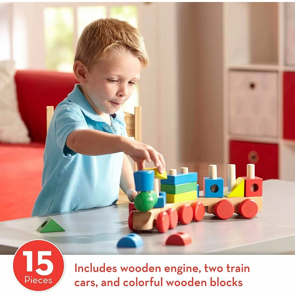New ✨ MELISSA AND DOUG STACKING TRAIN ✔️ 1 New ✨ MELISSA AND DOUG STACKING TRAIN ✔️