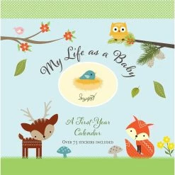 New β€οΈ PETER PAUPER BABY'S FIRST YEAR CALENDAR WOODLAND FRIENDS π