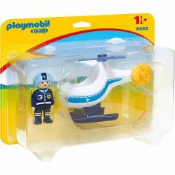 Buy 💯 POLICE COPTER PLAYMOBIL 1.2.3 🧨