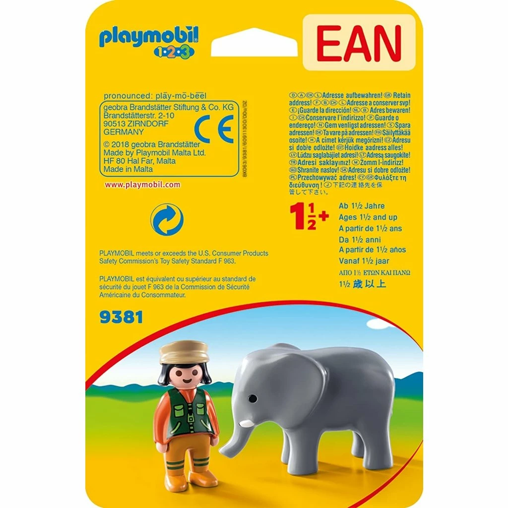 Promo ๐ ZOOKEEPER WITH ELEPHANT PLAYMOBIL 1.2.3 ๐ 4 Promo ๐ ZOOKEEPER WITH ELEPHANT PLAYMOBIL 1.2.3 ๐ - Image 4