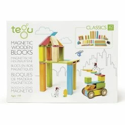 Cheap 👏 TEGU MAGNETIC WOOD BLOCKS 42 PIECE SET 😉